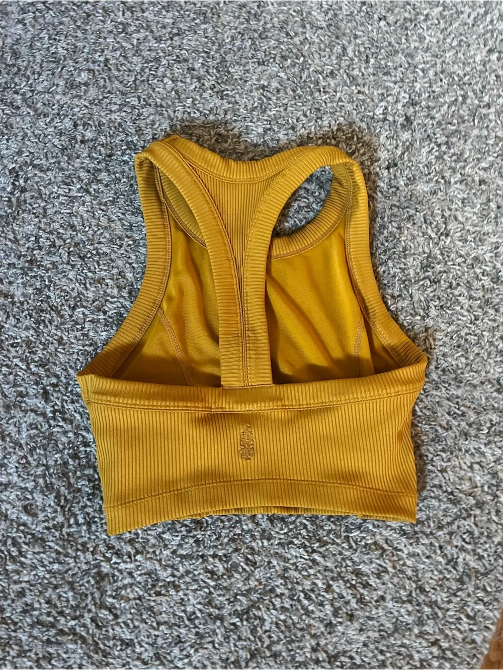 Ribbed Racerback Crop Top built in sports bra- free people